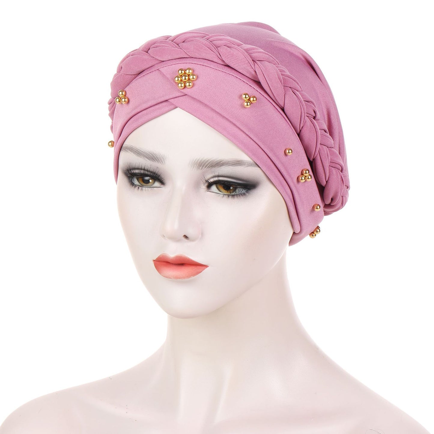 Women's Fashion Tie Dye Brushed Milk Silk Bandana Hat