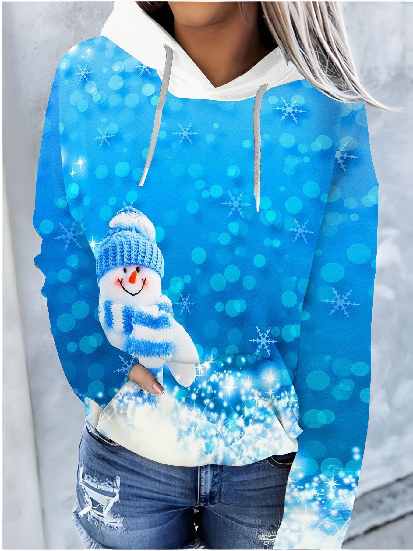 FestiveGlow Hooded Sweater