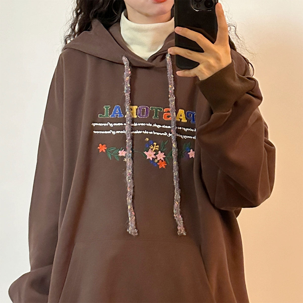 EmbroiChic Hoodie Coat