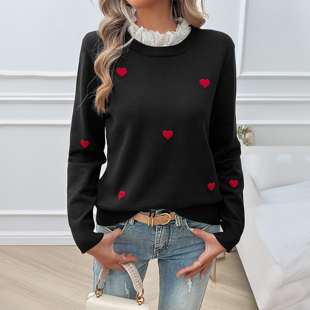 AmourLace Heartfelt Sweater