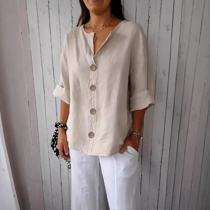 The BreezyVerve V-Neck Top