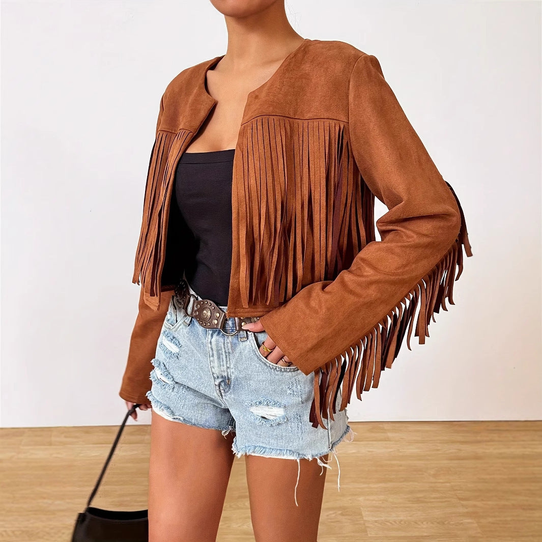 Breezora Retro Tassel Jacket