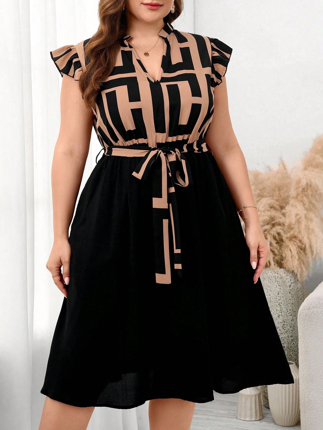 The BloomAura Midi Dress