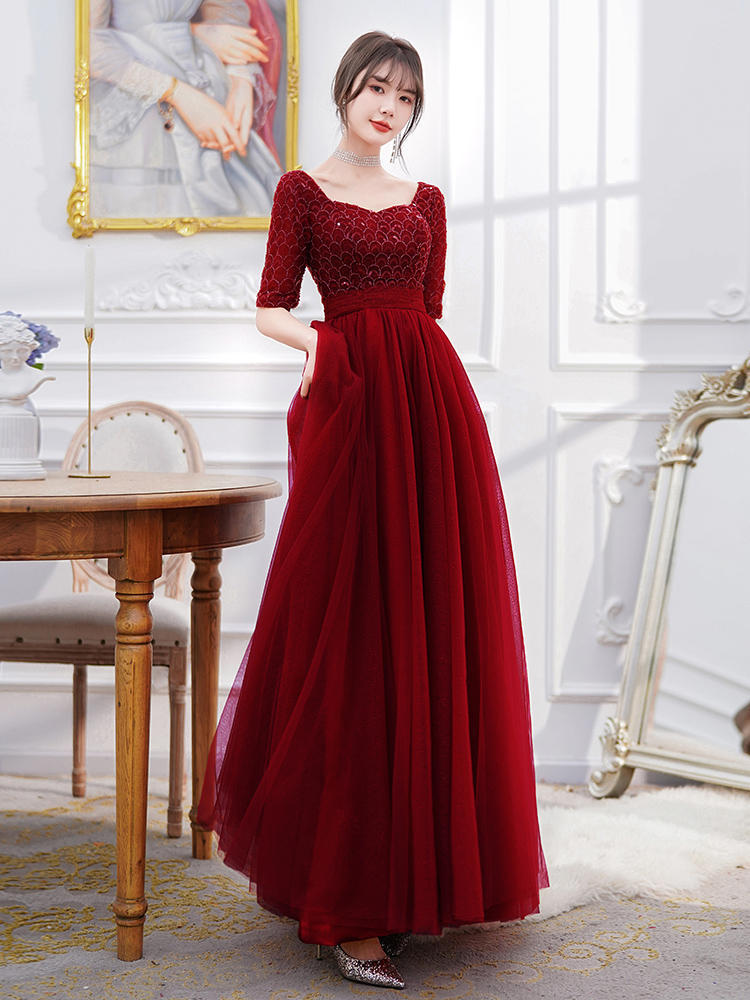 Merlot Reverie Gown