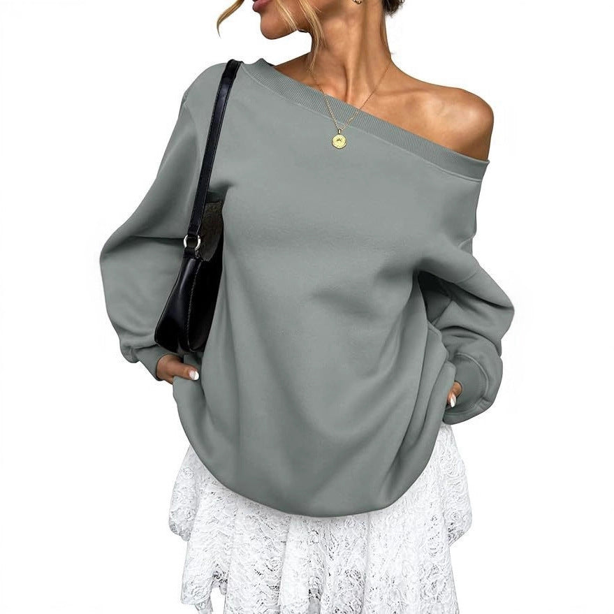 AngleLuxe™ Diagonal Collar Sweater