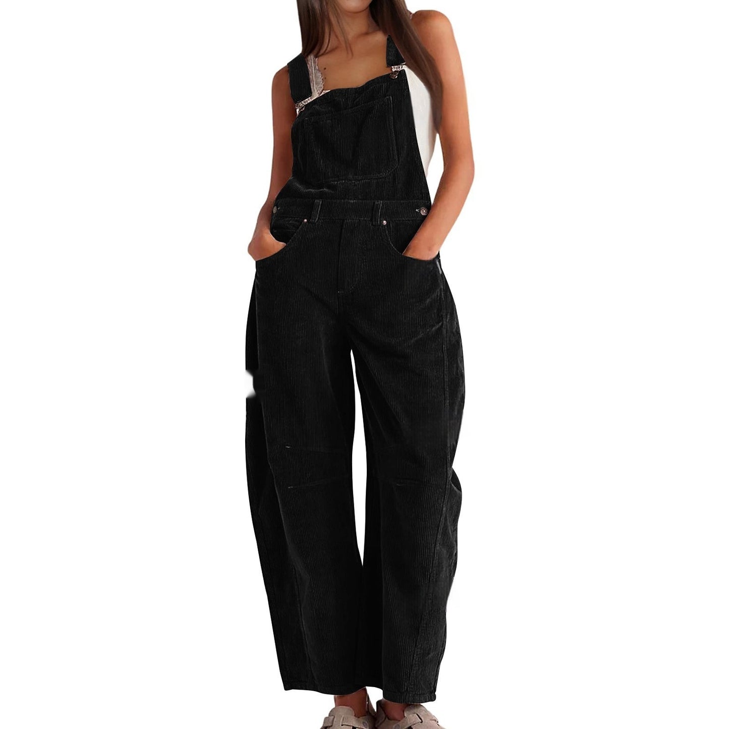 VogueDrape™ BibStyle Jumpsuit