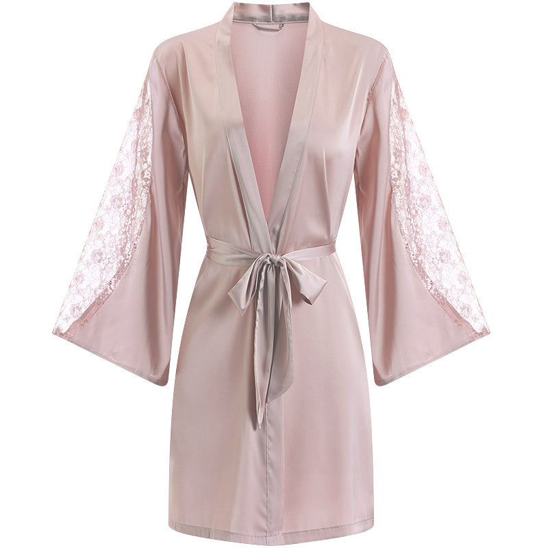 Ice silk halter suspender nightdress