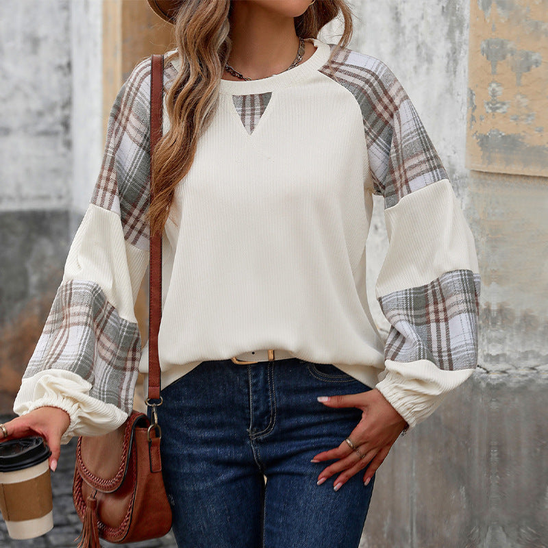 PlaidEase Colorblock Sweater