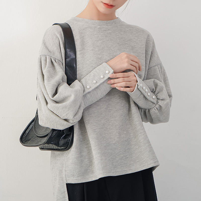 Luméra™ PearlGrace Lantern Sweater