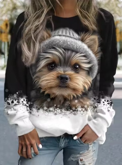 SpringWhimsy 3D Animal Print Sweater