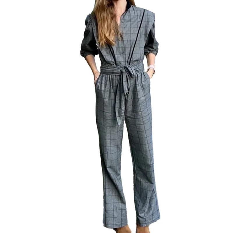 PlaidÉlle™ Lace-Up Trousers
