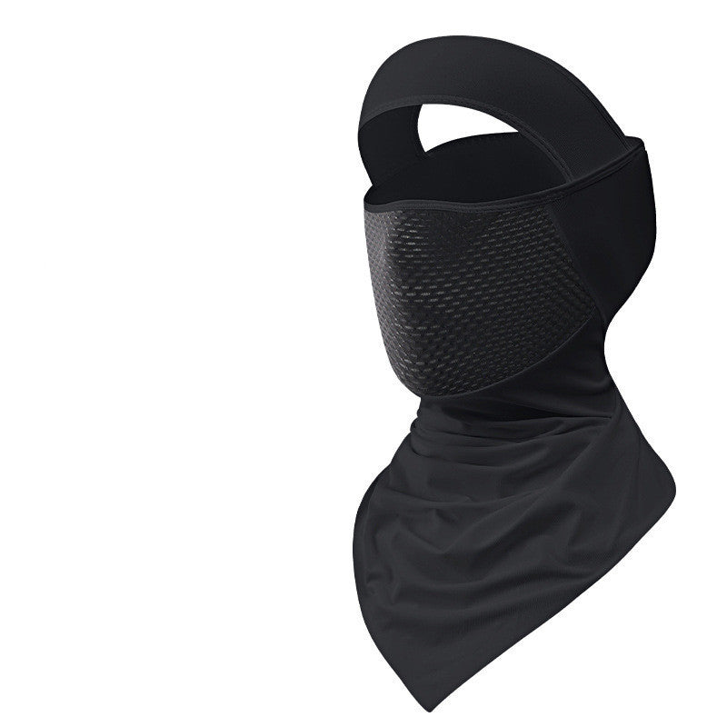 Summer Ice Silk Sunscreen Riding Mask Men Outdoor