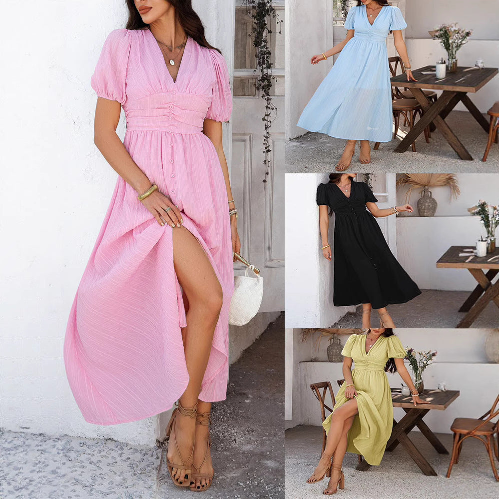 Bayside Grace Split Midi Dress