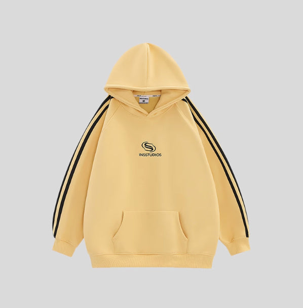 StratoFleece Striped Hoodie