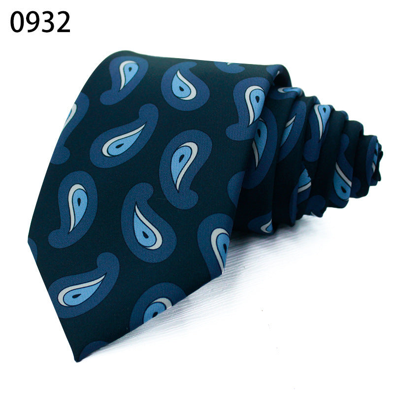 Fashion Polyester Silk Printed Men's Casual Tie