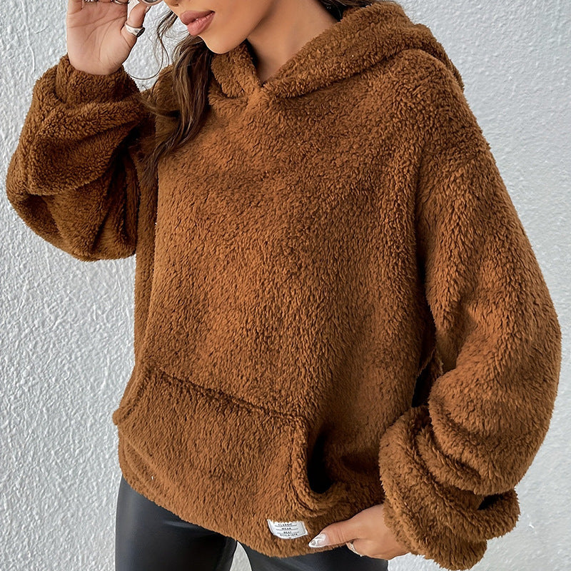 PlushHaven Hooded Coat