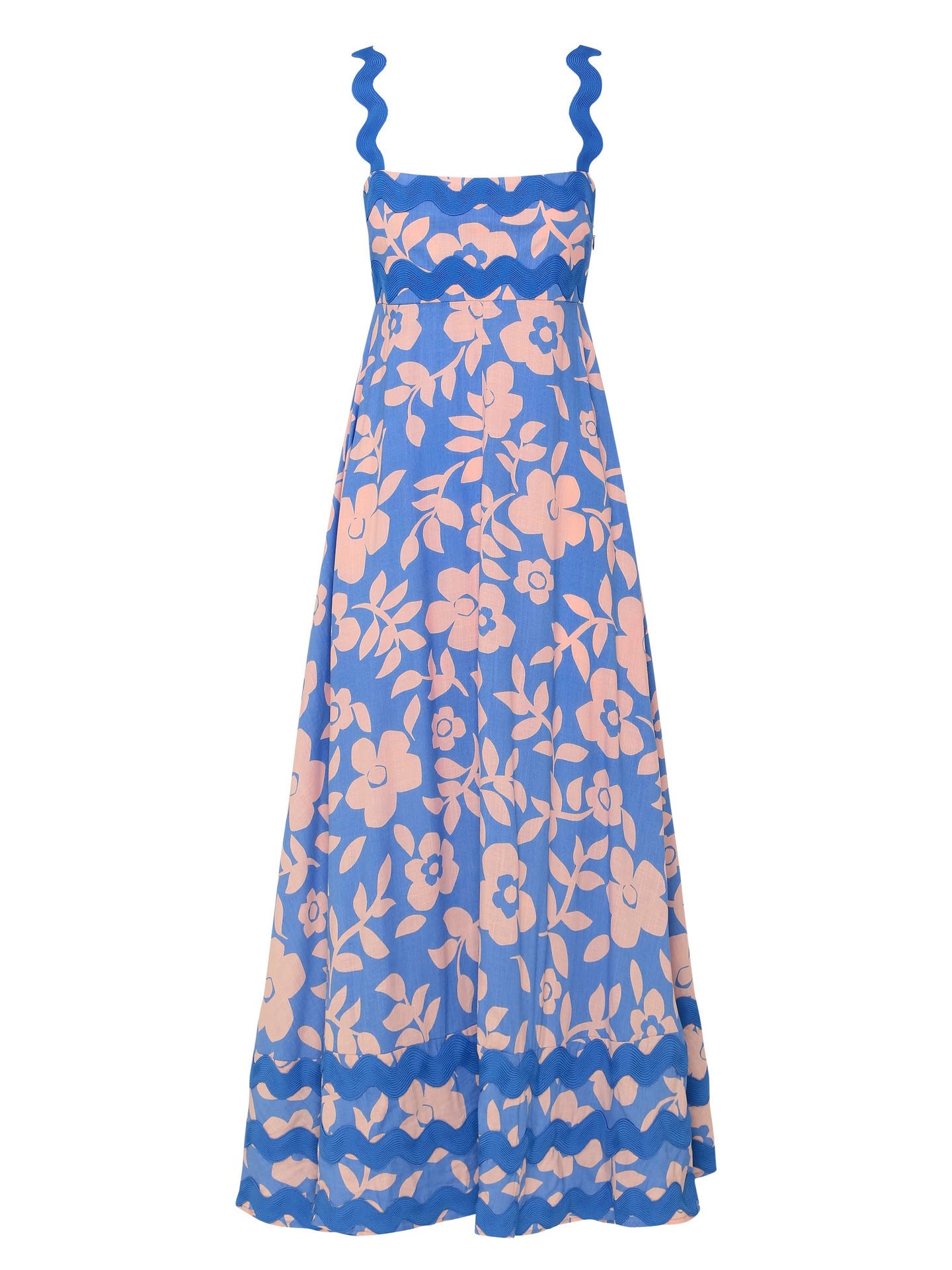 PetalRipple Slip Dress