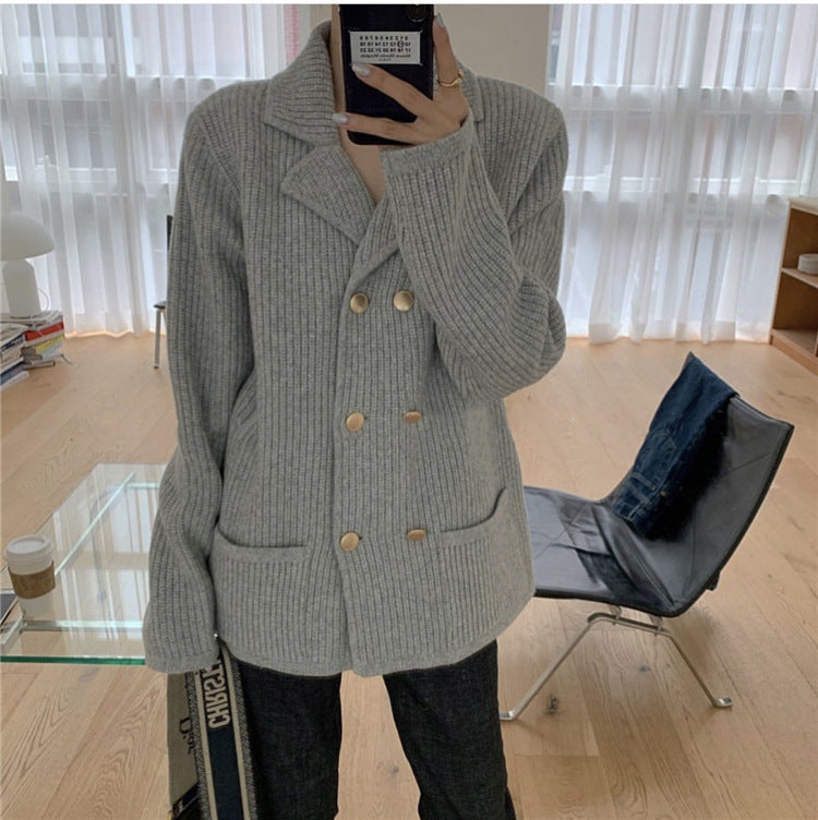 Retro sweater coat