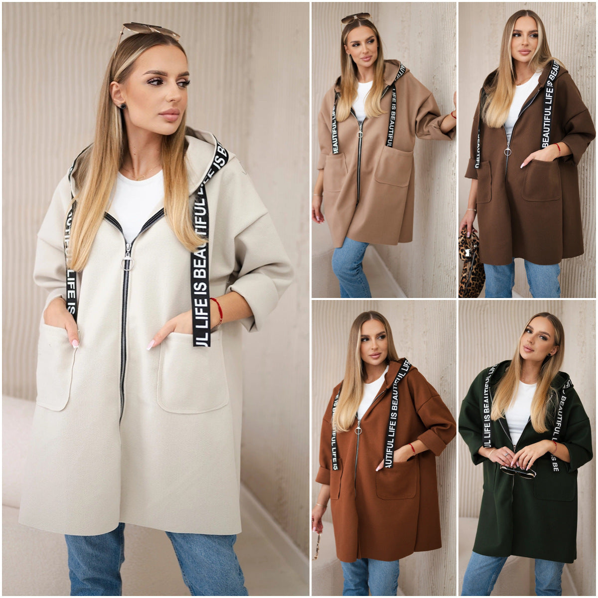 AthleWool™ Hooded Zip Coat