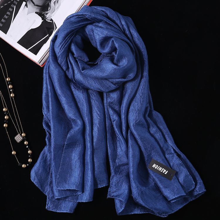 Dutch Linen Silk Scarf Seaside Sunscreen Beach Shawl