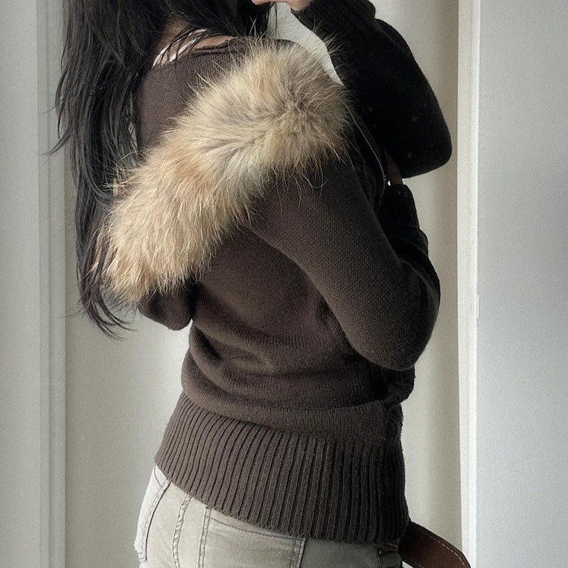 TwistEra Slim Zipper Cardigan