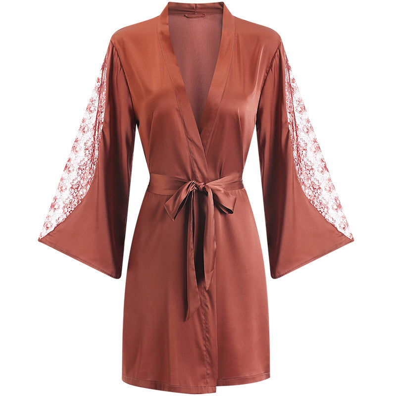 Ice silk halter suspender nightdress