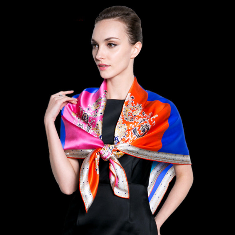 Fashion Simplicity Ladies Printed Silk Scarf