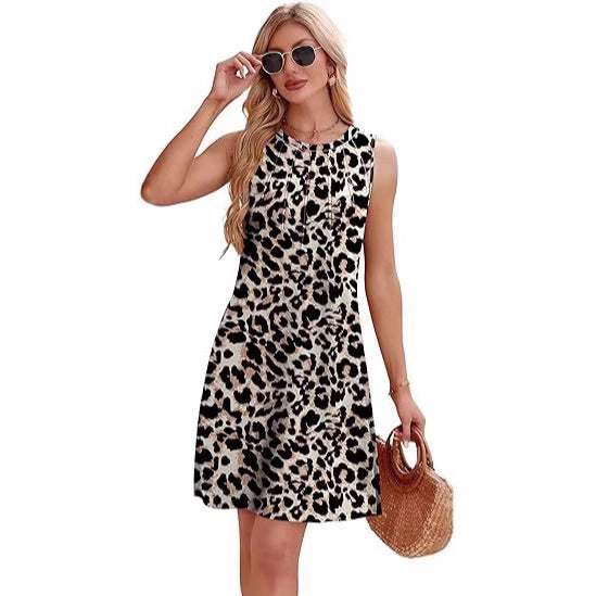 Savage Grace Leopard Midi Dress