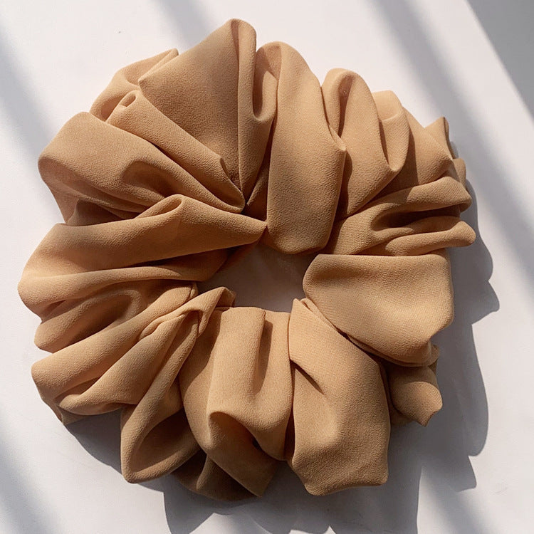 Big Head Bouquet Chiffon Large Intestine Ring Hair Ring