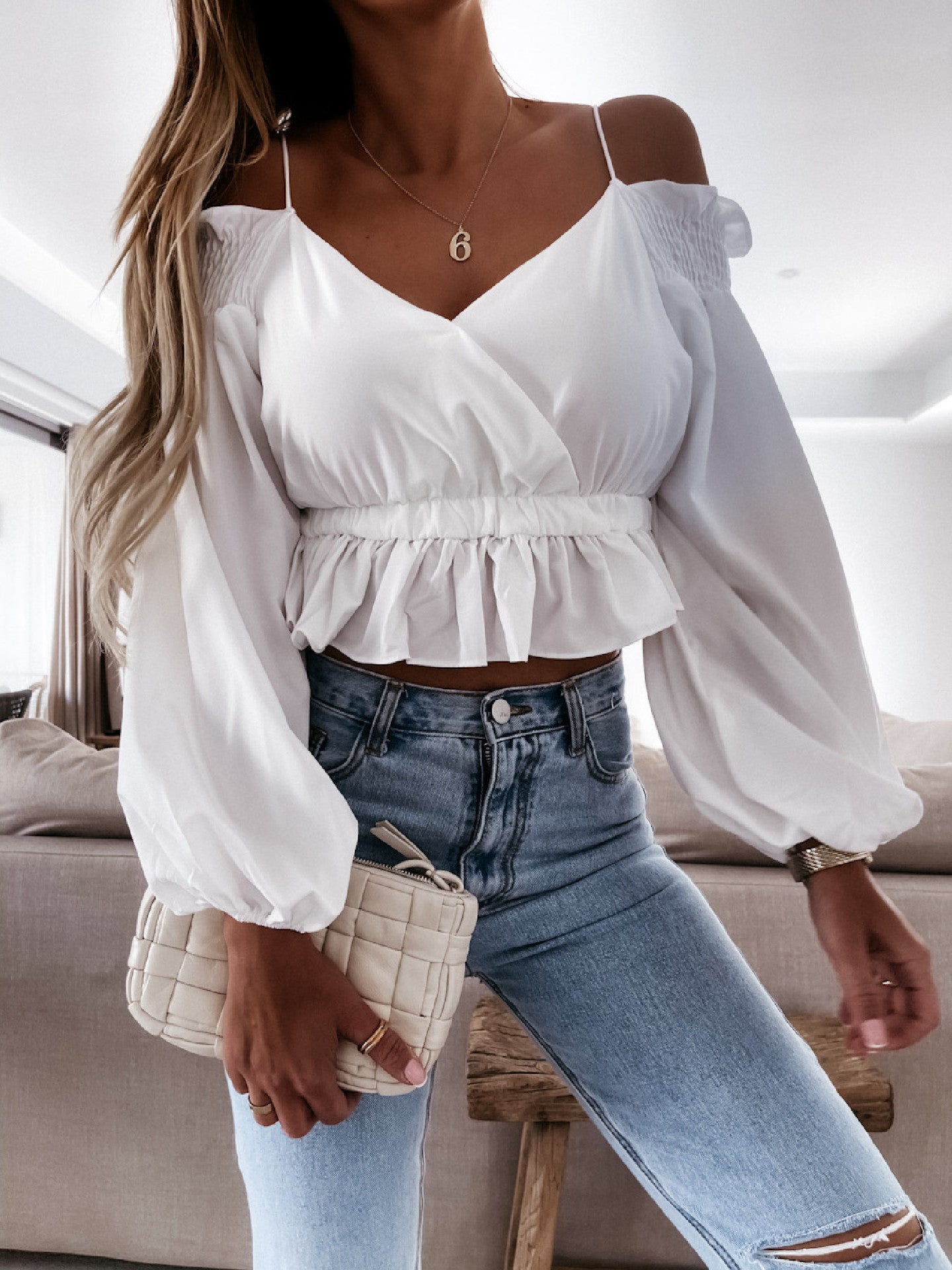 Celestine Drape Crossover Top