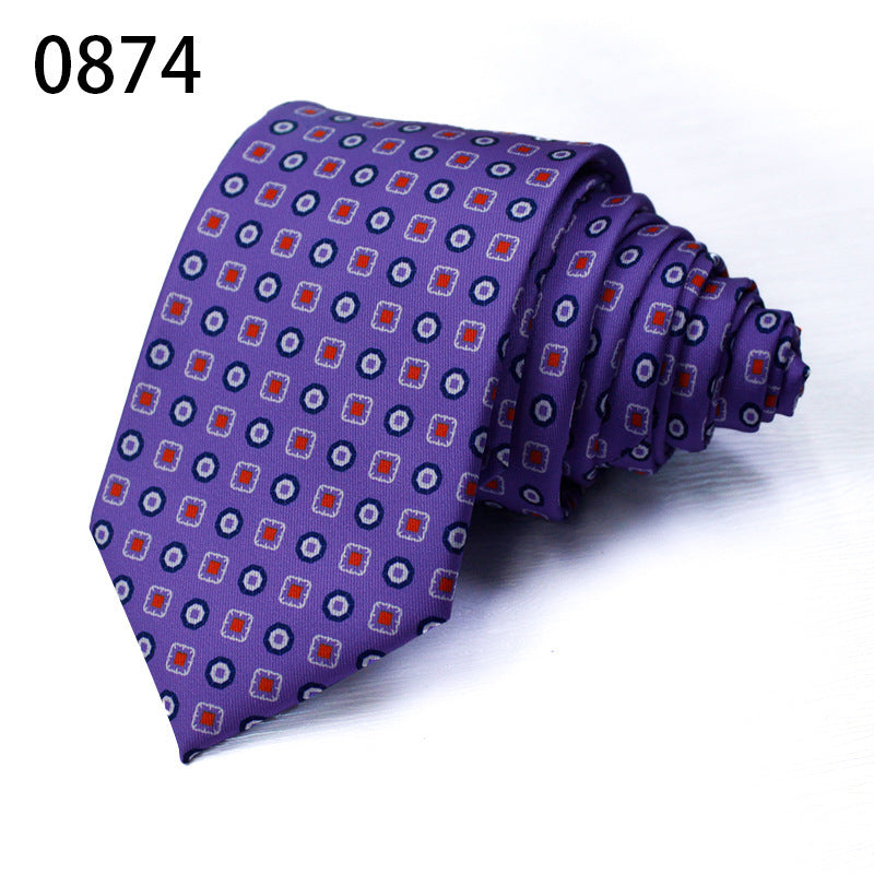 Fashion Polyester Silk Printed Men's Casual Tie