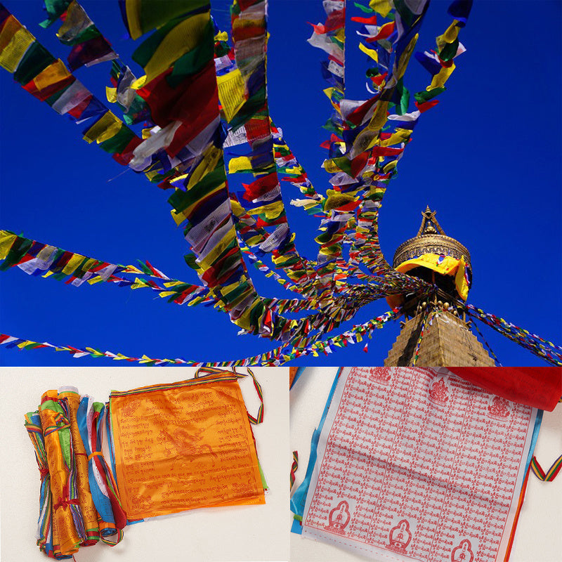 Religious silk banner