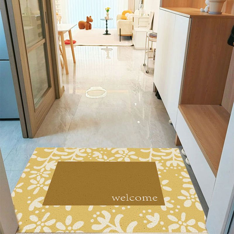 Striped Silk Ring Entrance Door Mat
