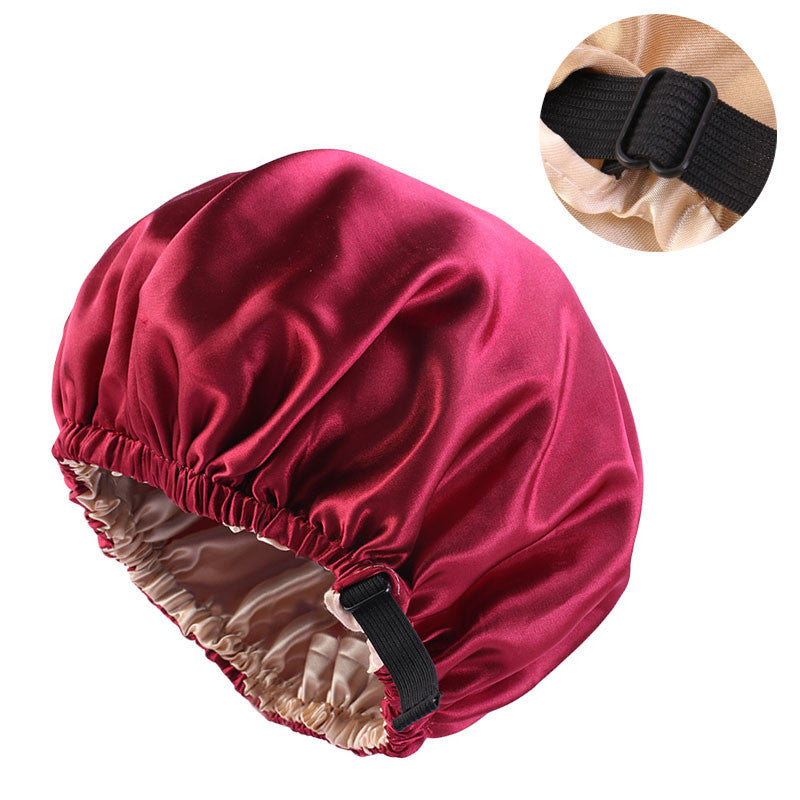 Invisible Flat Adjustment Buckle Simulated Silk Double Layer Round
