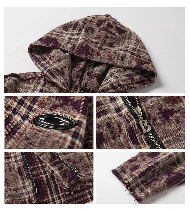 PlaidEra Retro Zip Hoodie
