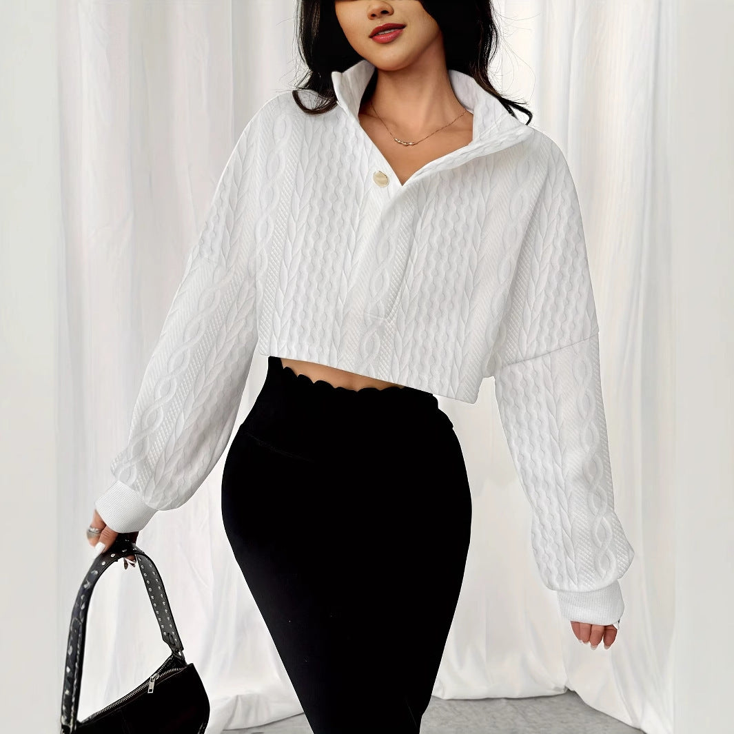 Elevare Textured Short Hoodie