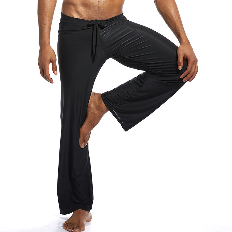 Fashion Men's Home Pants Yoga Pants Ice Silk Fabric