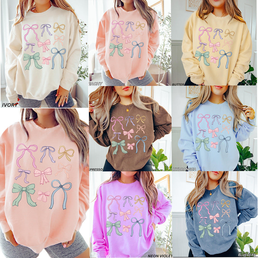 RibbonGlow Cozy Bow Top