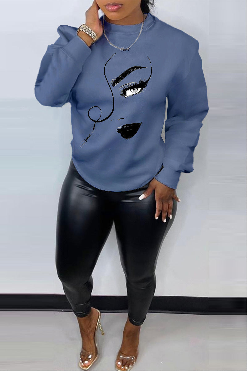 PrintEase Crew Neck Sweater