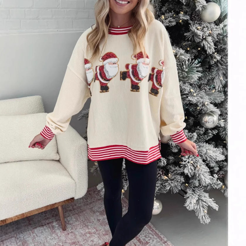 SparkleSkate Santa Sweater