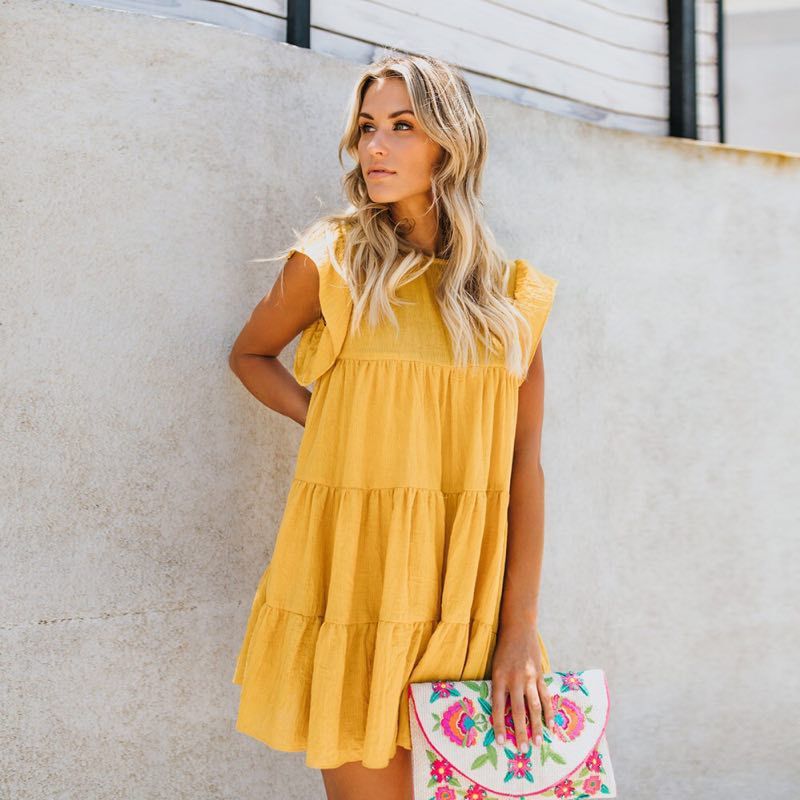 The SugarLuxe Tiered Midi Dress