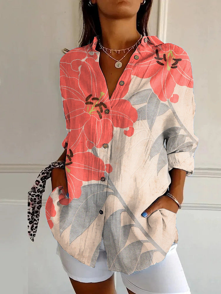 The FloraLuxe 3D Bloom Shirt