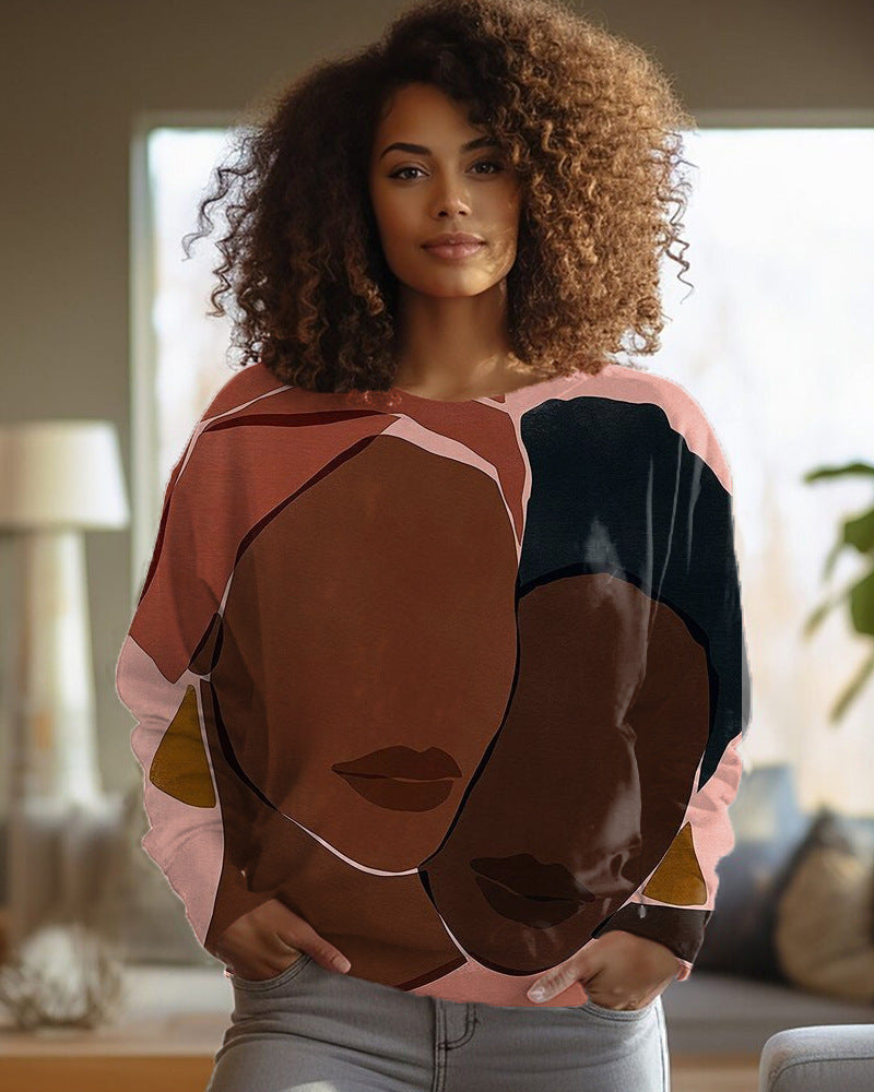 PrintEase Round-Neck Sweater