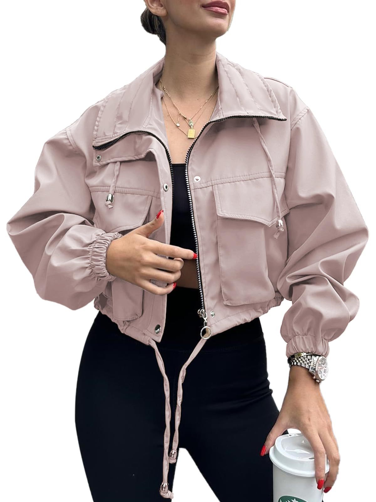MetroMist Zip Trench Jacket
