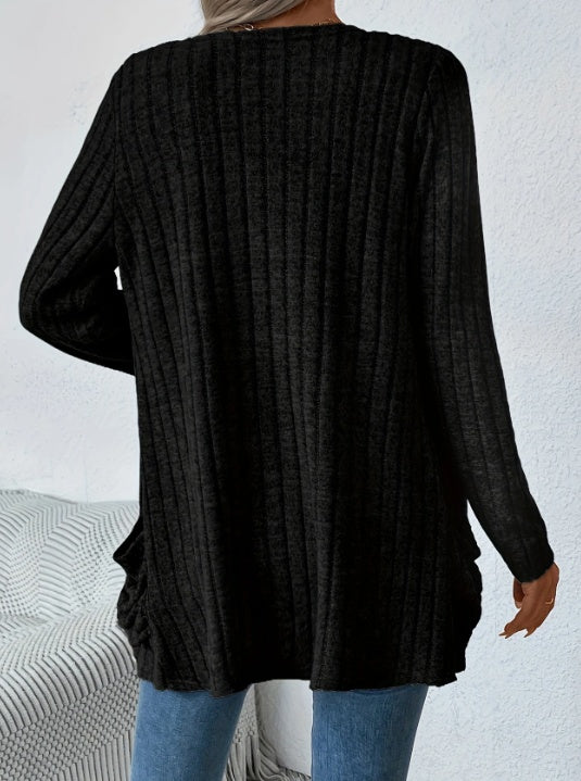 PureDrape Open-Front Cardigan