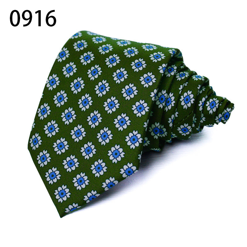 Fashion Polyester Silk Printed Men's Casual Tie
