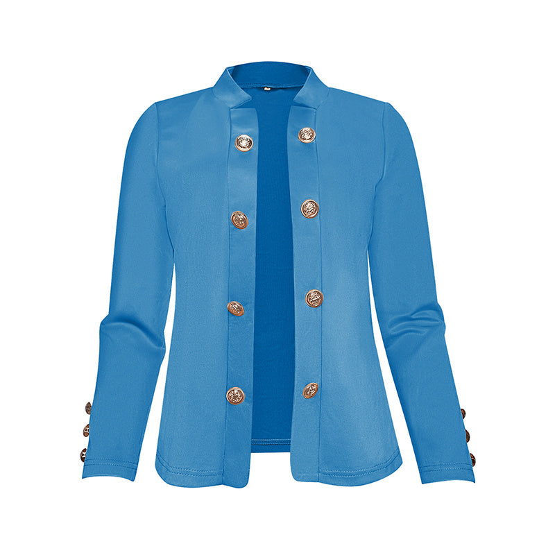 EleganceCurve Double-Breasted Top