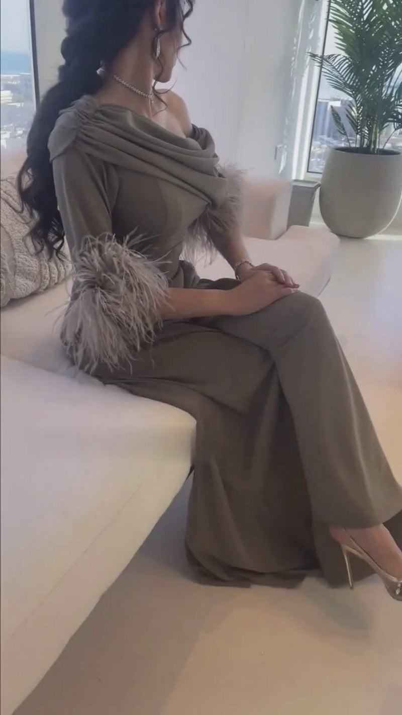 Noir Plume Statement Jumpsuit