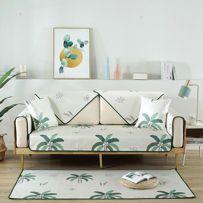Summer washed ice silk sofa cushion