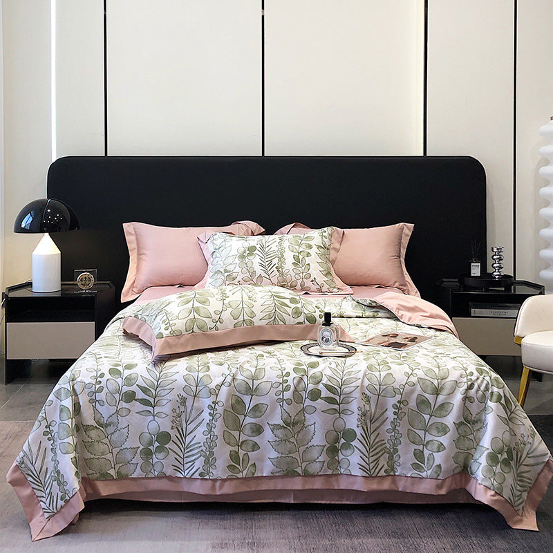 Tencel Summer Duvet Four-piece Washed Silk